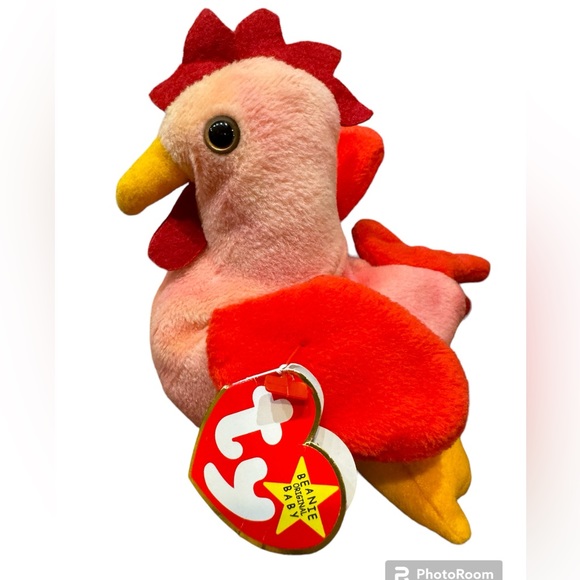 Ty Beanie Baby Strut The Rooster DOB March 8, 1996 - Picture 1 of 5